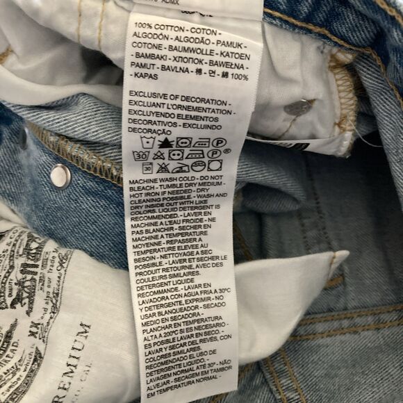 Levi's 501 Button Fly Cut Off Shorts Women's 27 Extreme Distress Bodycon Trashed - Picture 11 of 16